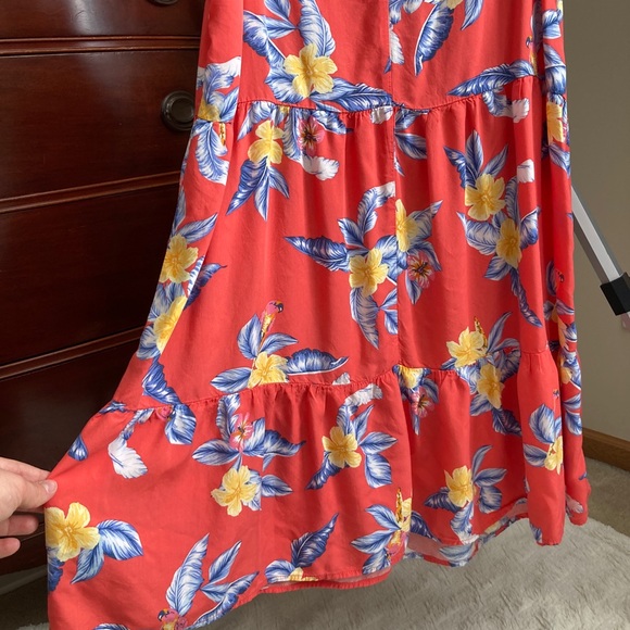 Old Navy Tropical Coral Print Dress - Picture 6 of 6